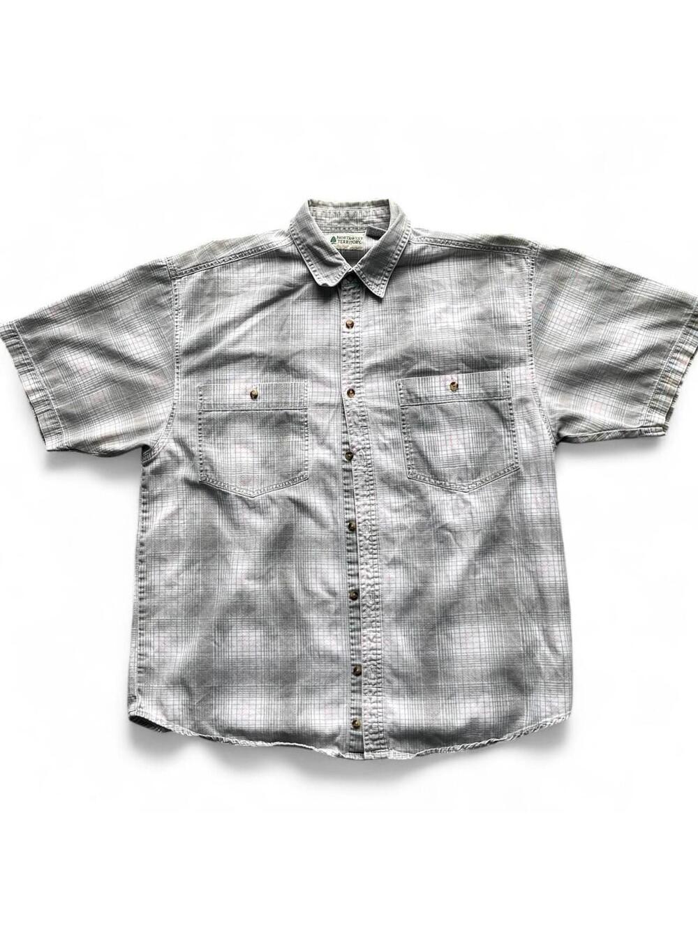 Vintage Northwest Territory Plaid Short Sleeve Button Up